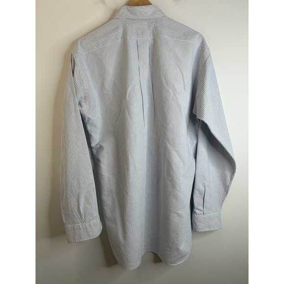 Ralph Lauren Yarmouth Oxford Striped Button Down Shirt Mens 16.5 36 Flesh Pony - Picture 4 of 7